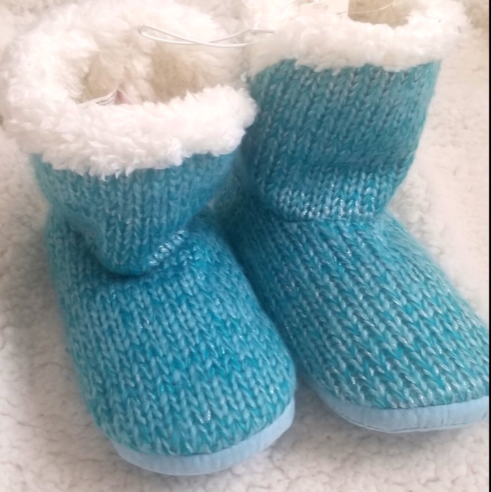 Justice Girls Slippers Plush Sweater Booti…